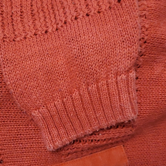 Vintage Loris Azzaro Pour Homme red polo sweater knit men size M - Picture 7 of 8